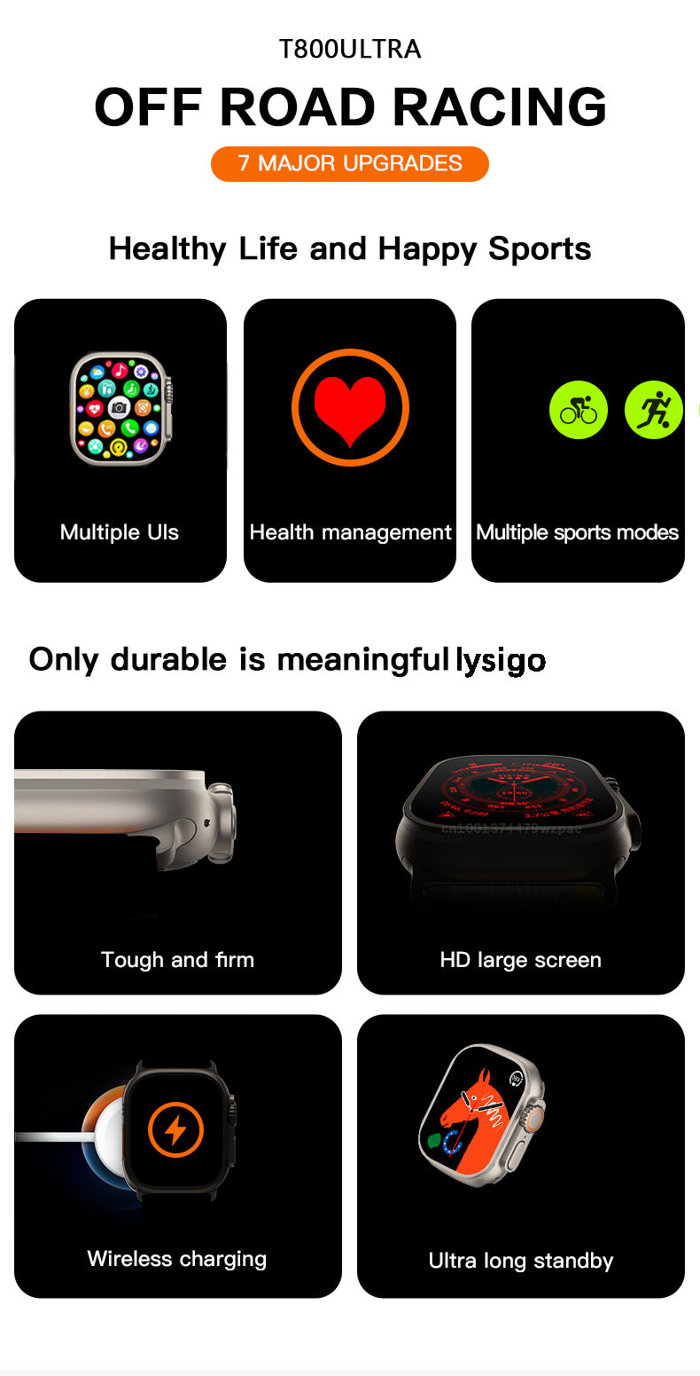 T800 Ultra Smart Watch Series 8. (Random Color) Rs 1,881